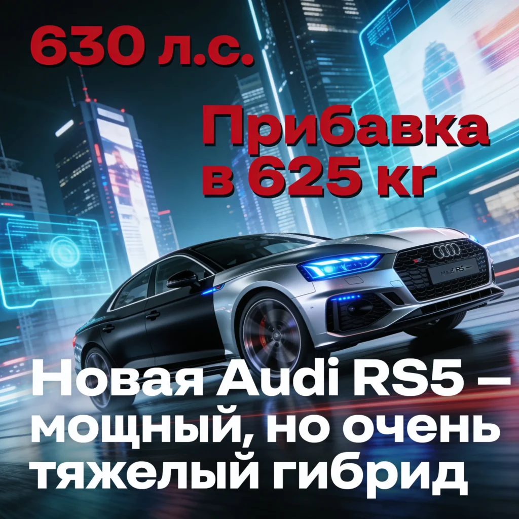 630 л.с. и прибавка в 625 кг. Представлена новая Audi RS5 —…