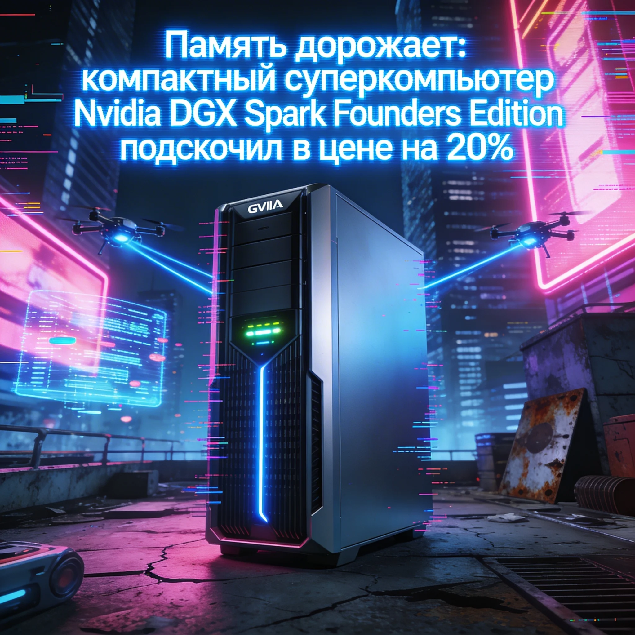 Память дорожает: компактный суперкомпьютер Nvidia DGX Spark…