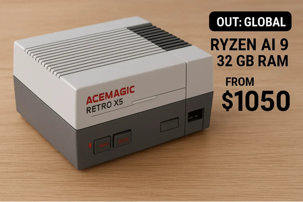 Ретро-мини-ПК Acemagic Retro X5 в стиле NES вышел на глобальный…