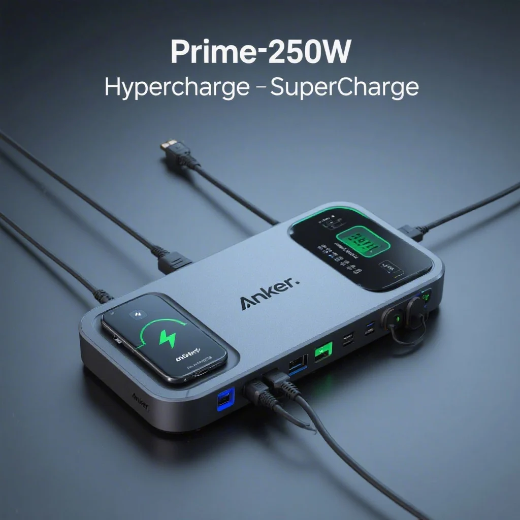 Anker представила мощнейшую зарядную станцию Prime 250W с…
