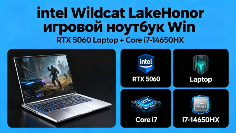 Honor Win с RTX 5060 Laptop и процессором Core i7-14650HX