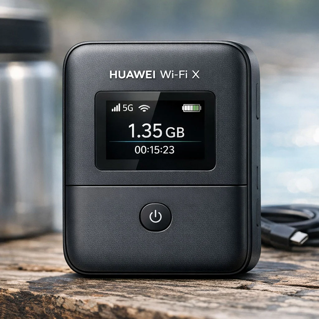 Huawei Wi-Fi X: портативный роутер с аккумулятором 12 000 мАч и…