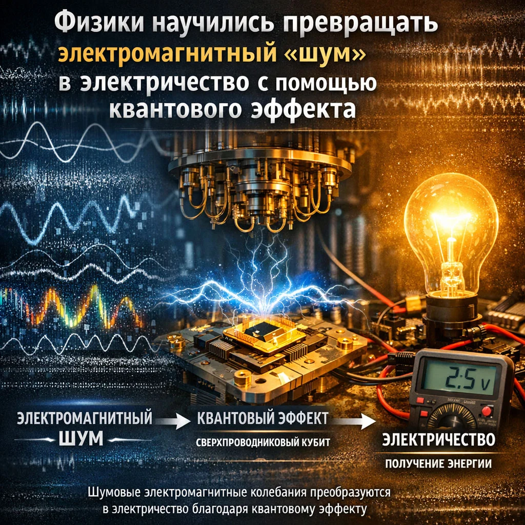 Физики научились превращать электромагнитный «шум» в электричество…