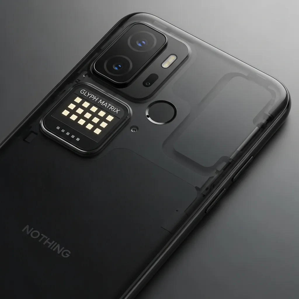 Nothing Phone (4a) Pro получит уменьшенную версию светодиодной…