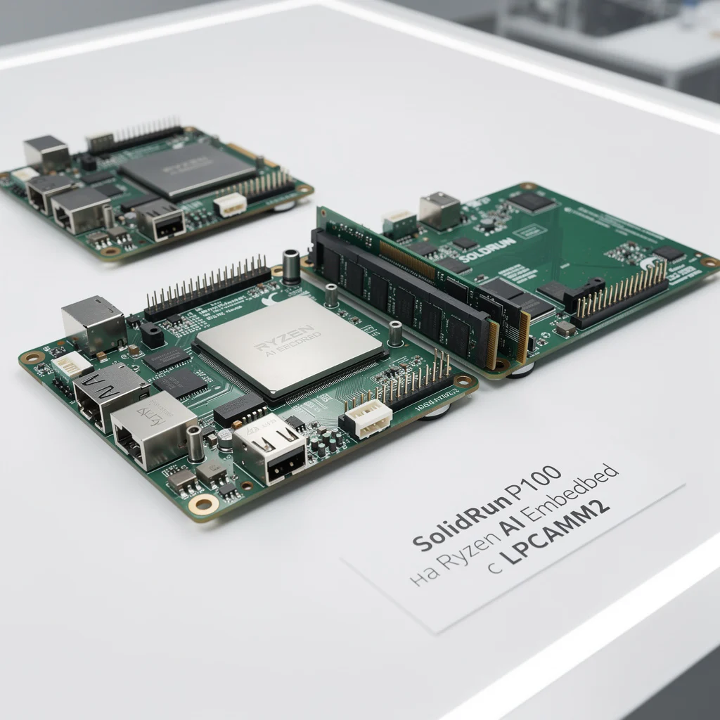SolidRun выпустила одноплатные ПК P100 на Ryzen AI Embedded с…
