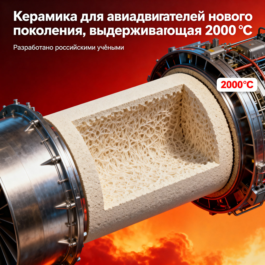 Российские учёные создали керамику, выдерживающую 2000°C