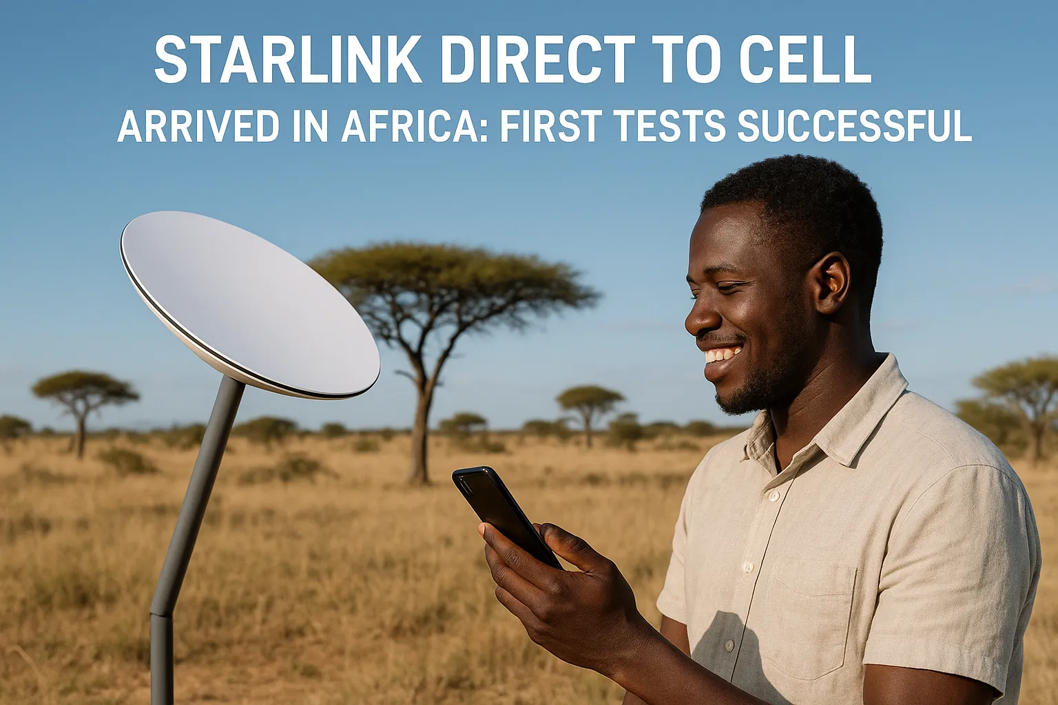 Starlink Direct to Cell добрался до Африки: первые тесты прошли…