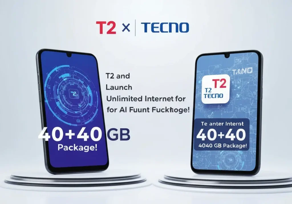 T2 и Tecno запустили тариф с безлимитным интернетом для ИИ-функций…