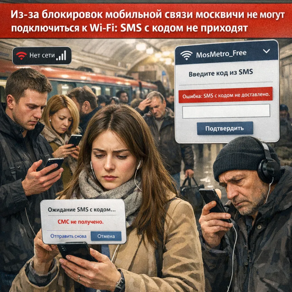 Из-за блокировок мобильной связи москвичи не могут подключиться к…