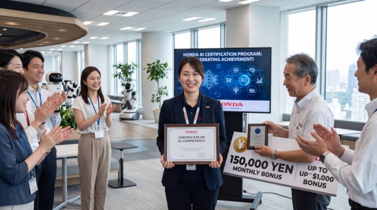 Сотрудник Honda с интерфейсом ИИ-инструмента