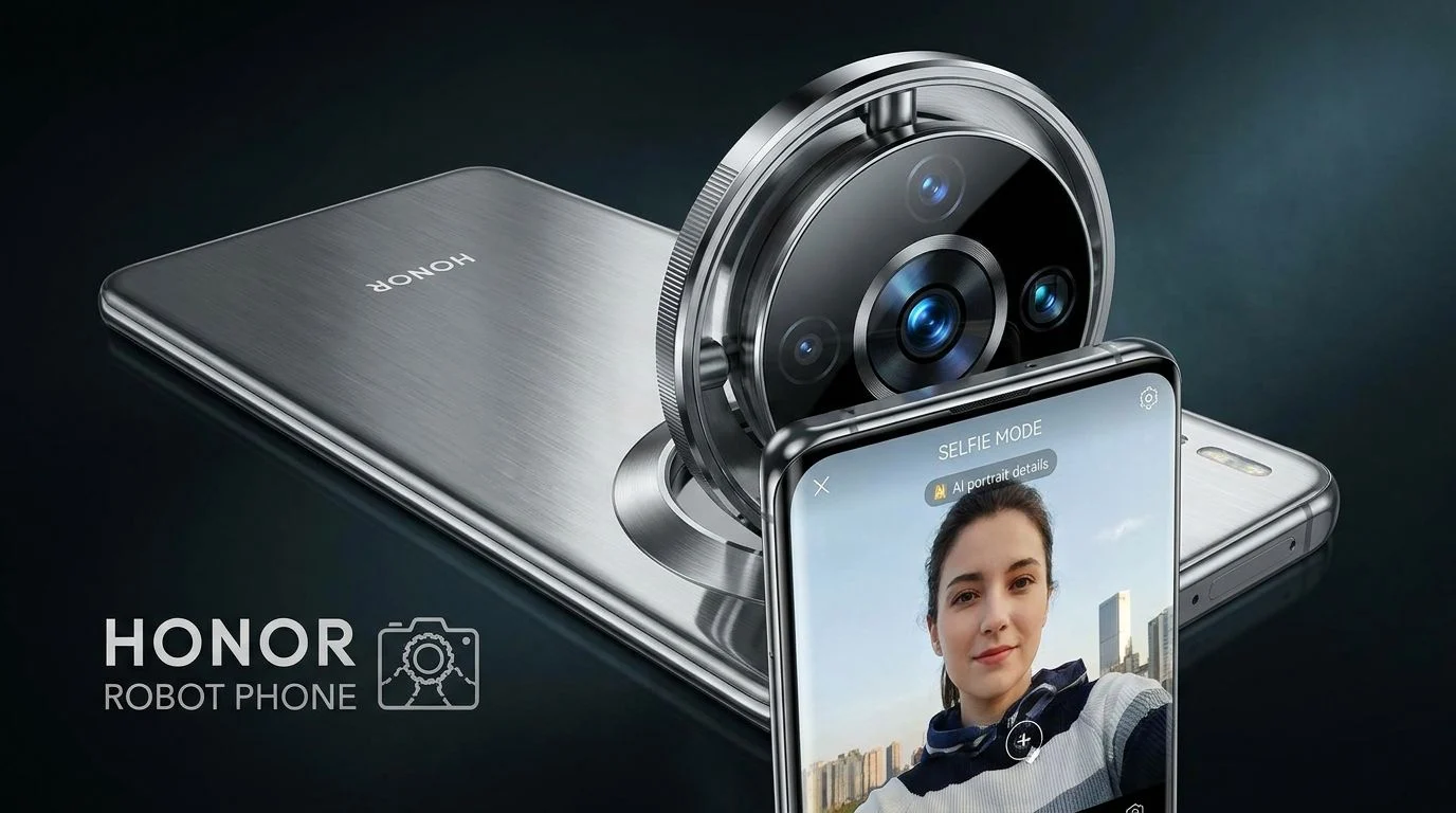 Honor Robot Phone с вращающейся камерой выйдет в августе, Magic 9…