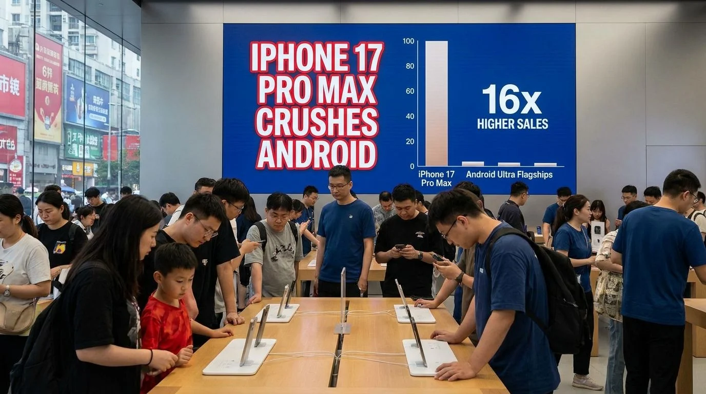 iPhone 17 Pro Max разгромил все Android-флагманы Ultra в Китае:…
