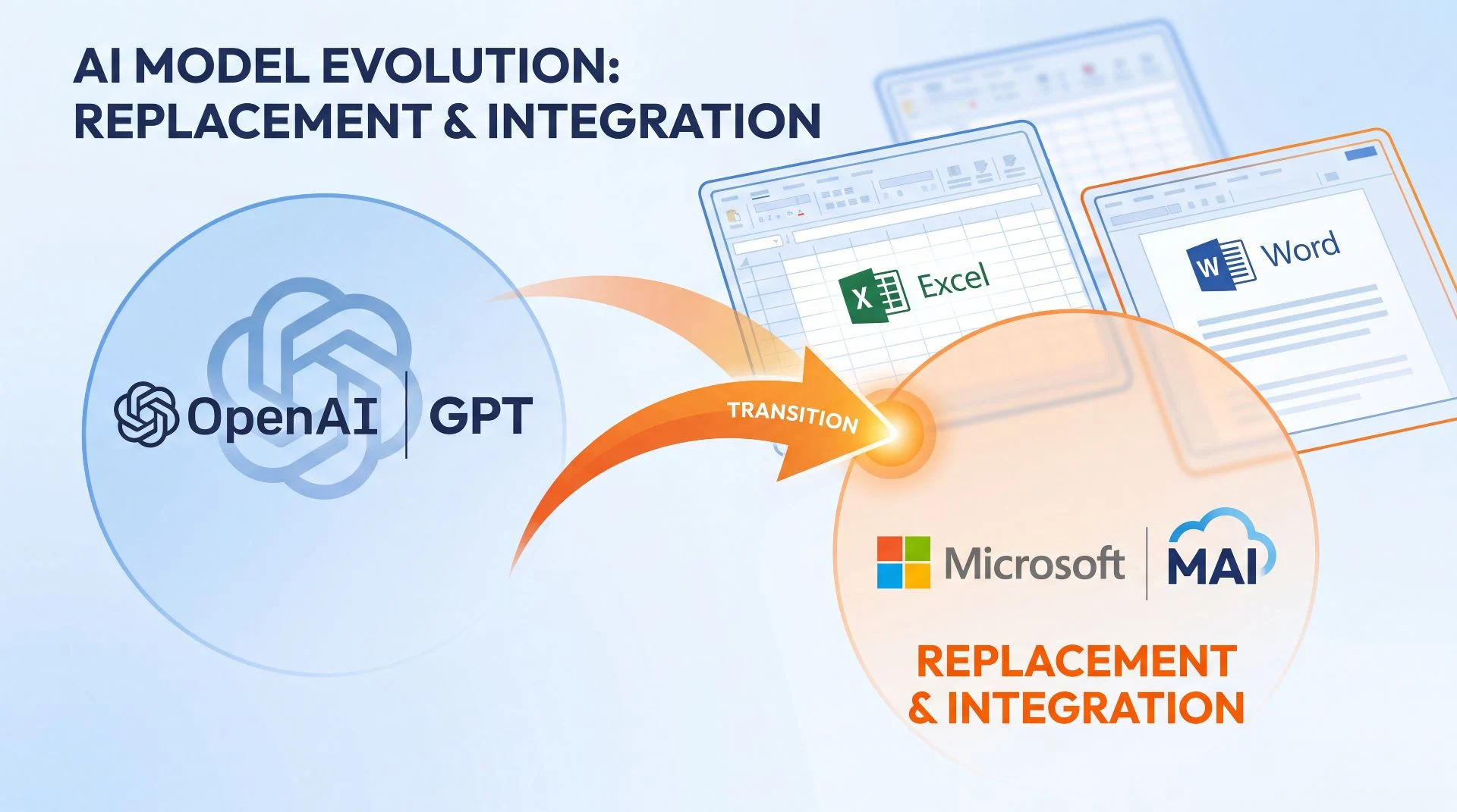 Сравнение моделей OpenAI GPT и собственных MAI Microsoft в Excel и Word