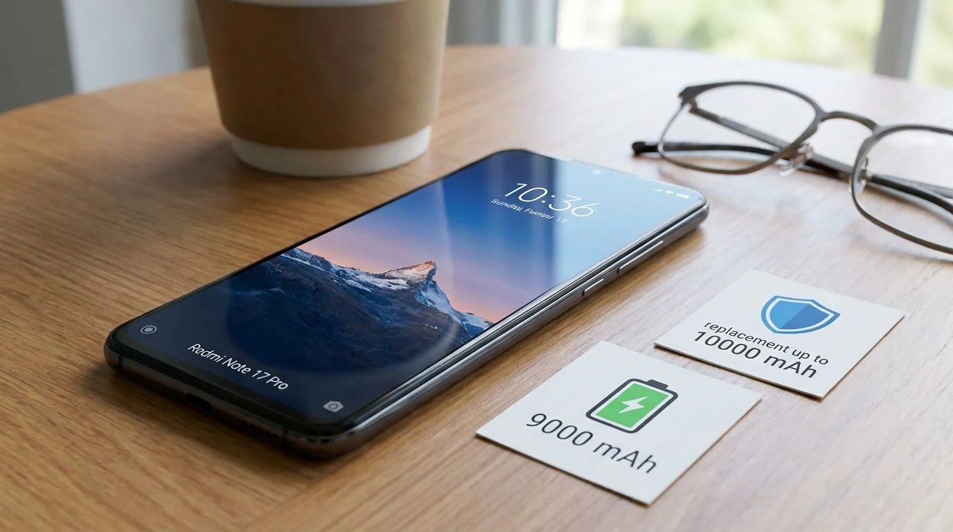 Смартфон Redmi Note 17 Pro с акцентом на батарею 9000 мАч и уникальную гарантию замены до 10 000 мАч
