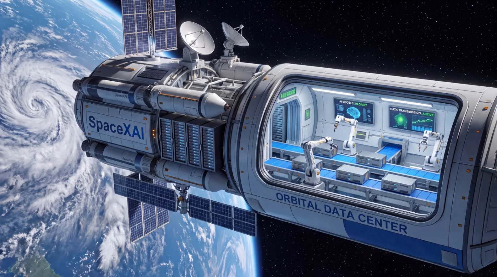 Илон Маск и концепция орбитального дата-центра SpaceXAI