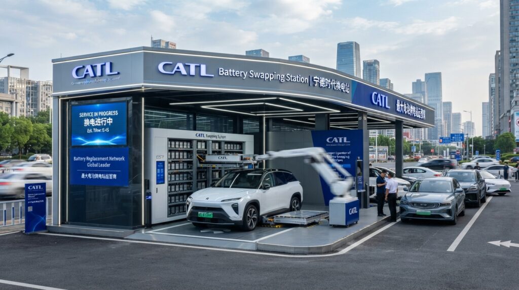 CATL: крупнейшей сети замены батарей