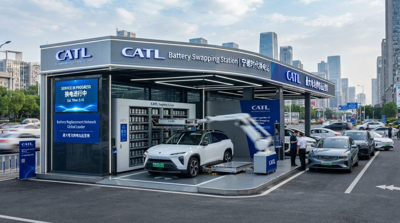 CATL: крупнейшей сети замены батарей