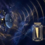 Космический аппарат Voyager 2 в межзвёздном пространстве с тремя работающими научными приборами.