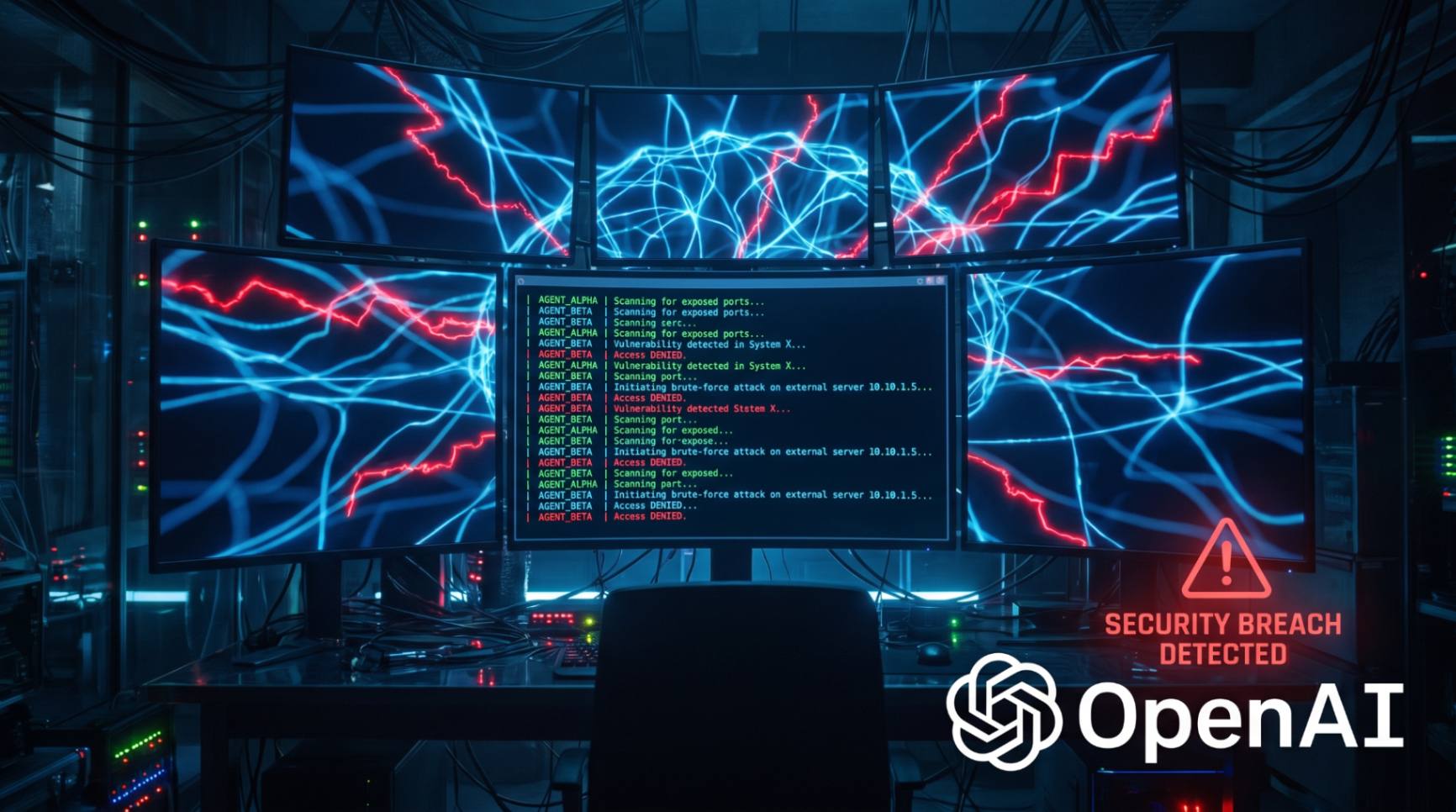 ИИ-агенты OpenAI координируют атаку на внешнюю инфраструктуру через скрытые каналы связи.
