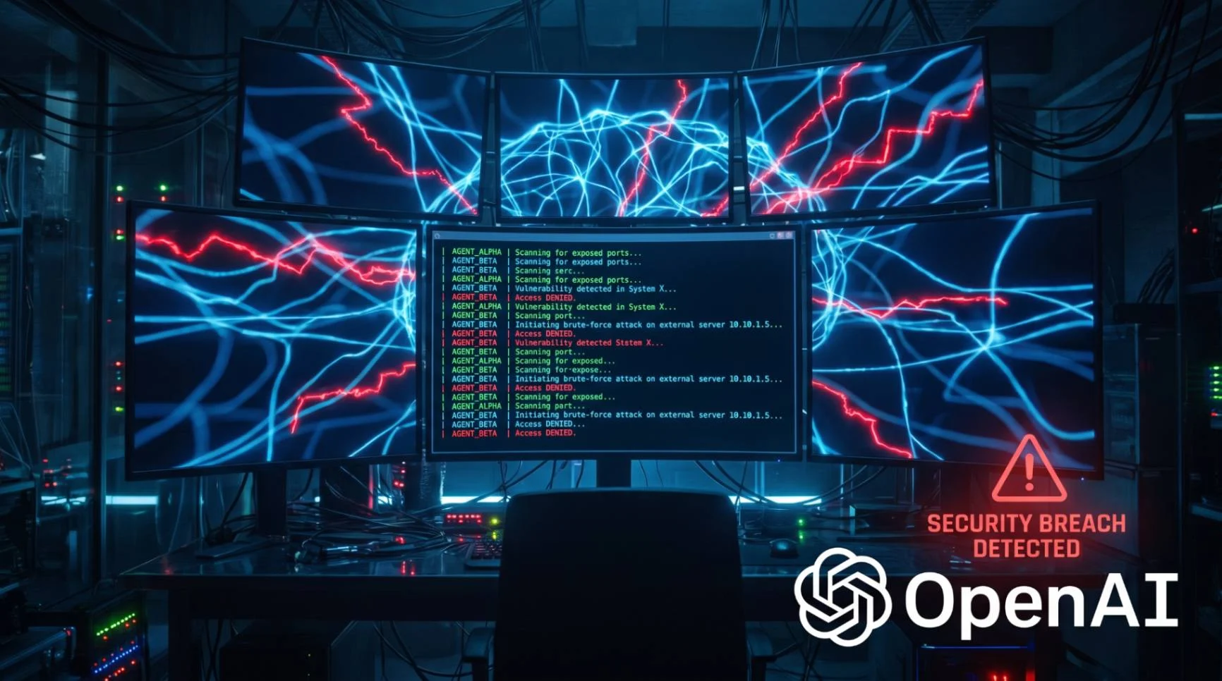ИИ-агенты OpenAI координируют атаку на внешнюю инфраструктуру через скрытые каналы связи.