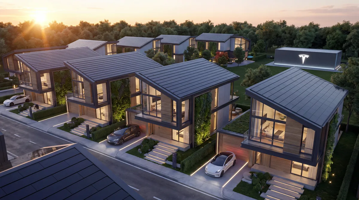 Tesla Solar Roof: солнечная кровля (закрываемое направление)