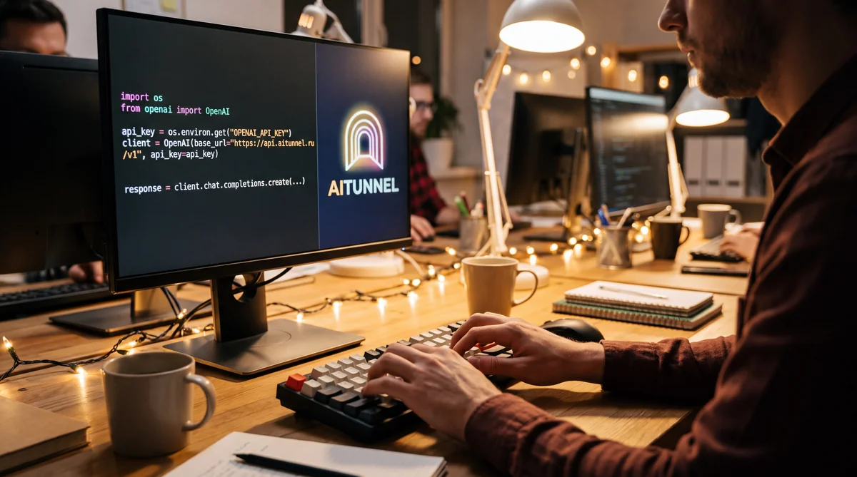 Пример Python-кода для обращения к API AITUNNEL