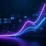 График роста популярности ИИ-модели на тёмном интерфейсе