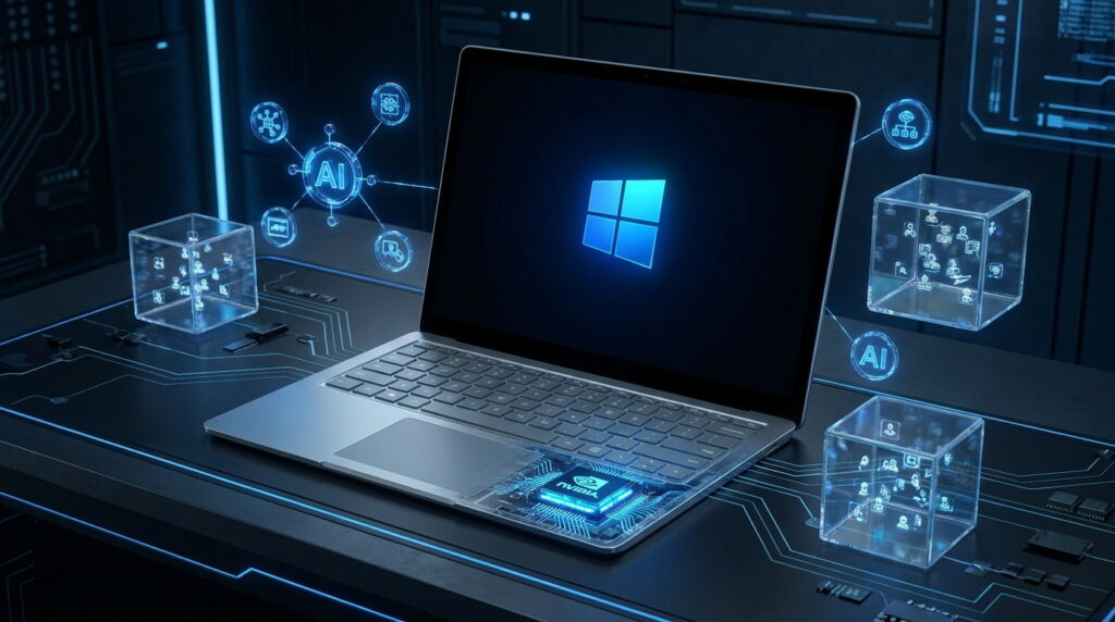 Microsoft Surface с чипом Nvidia RTX Spark и Windows 11 для ИИ-агентов